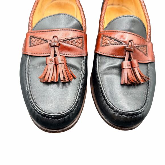 Allen Edmonds Tassel Loafers Men’s 9D Black Brown Leather USA Made main image 11